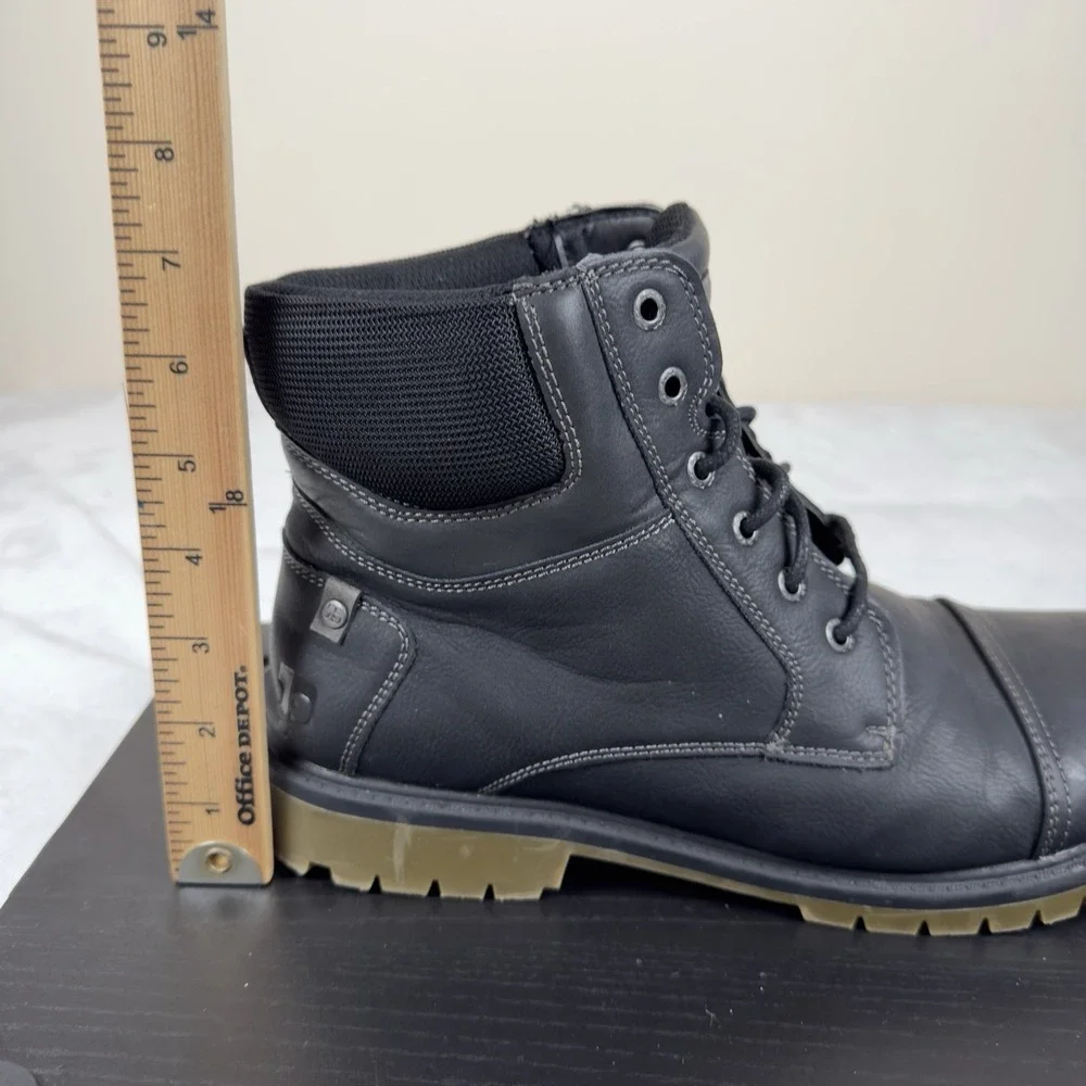 Joe's Jean Battle‎ Cap Boots Black (JOE18001A-2R1) - Faux Leather Men's 12